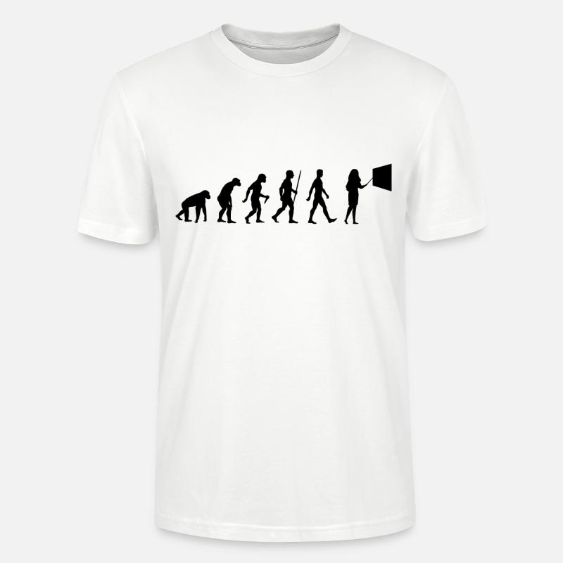 Lehrerin Evolution Schule Frauen - Stanley/Stella Unisex Bio-T-Shirt CRAFTER - Weiß