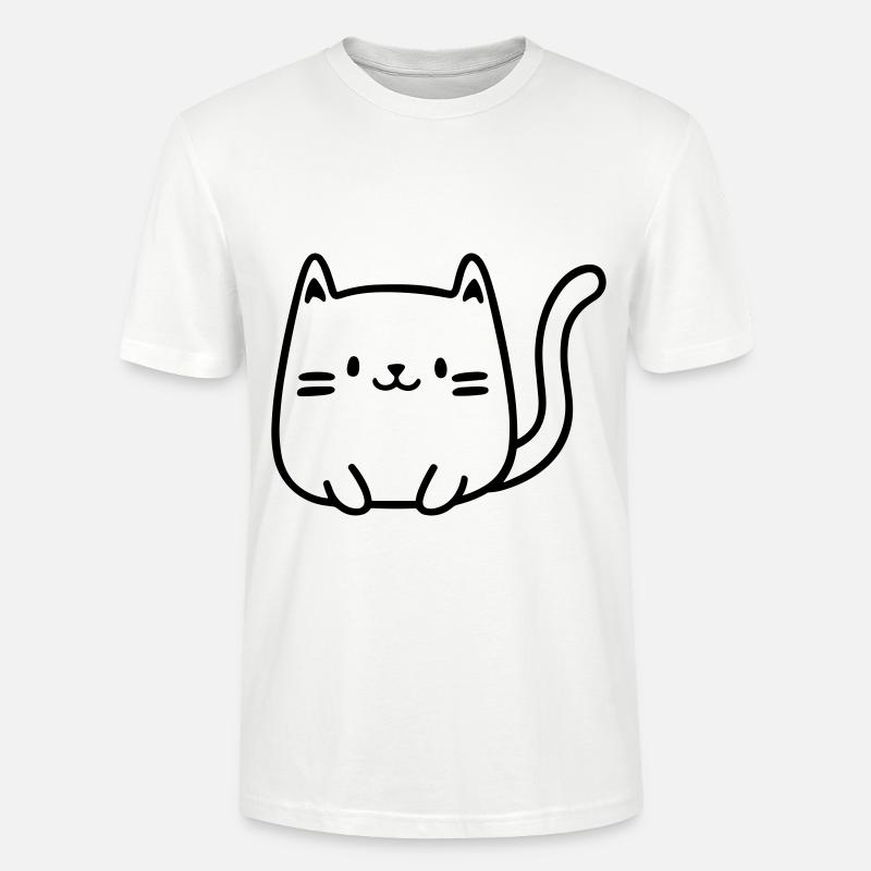 Katze - Stanley/Stella Unisex Bio-T-Shirt CRAFTER - Weiß