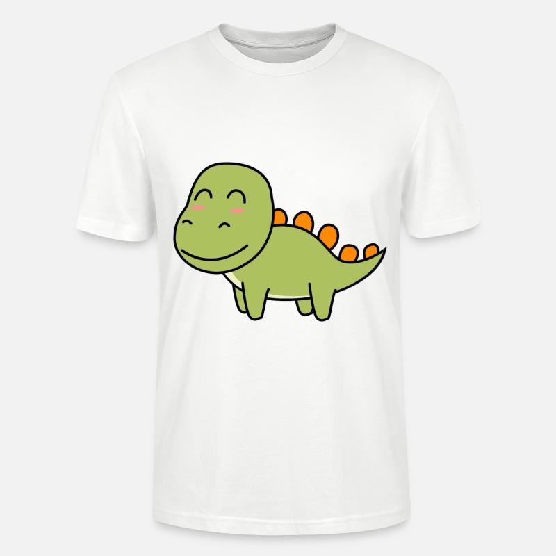 Dinosaurier stegosaurus Comic - Stanley/Stella Unisex Bio-T-Shirt CRAFTER - Weiß