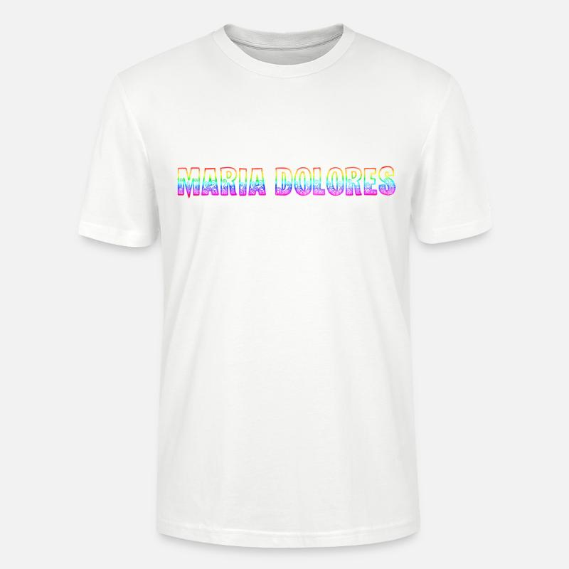 Maria Dolores RS Arc-en-ciel - T-shirt bio CRAFTER Stanley Stella Unisexe - blanc