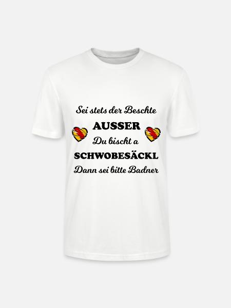 Die Badner und Schwobesäckl - Stanley/Stella Unisex Bio-T-Shirt CRAFTER - Weiß