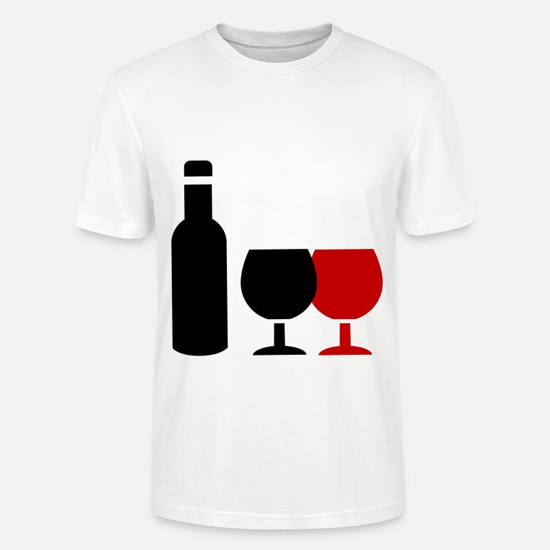 Wein Icon - Stanley/Stella Unisex Bio-T-Shirt CRAFTER - Weiß