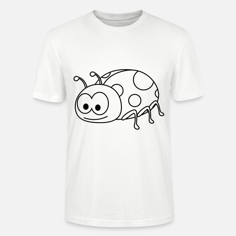 Marienkäfer Comic Tier - Stanley/Stella Unisex Bio-T-Shirt CRAFTER - Weiß