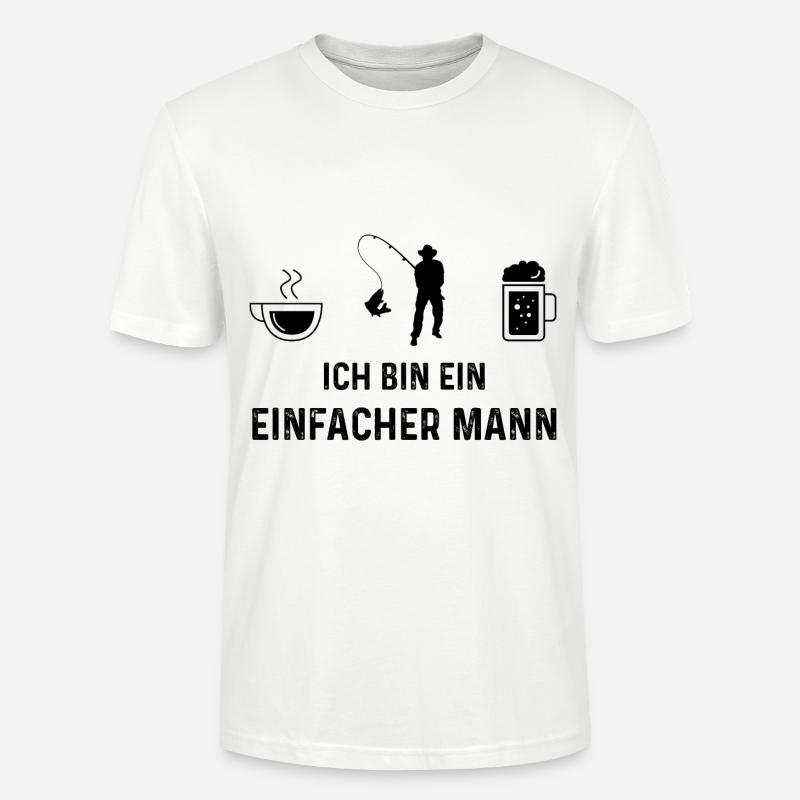 Ich bin ein Einfacher Mann - - Stanley/Stella Unisex Bio-T-Shirt CRAFTER - Weiß
