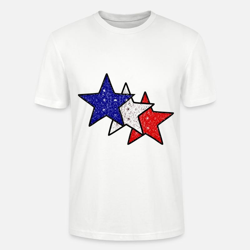 Die Sterne Frankreichs - Stanley/Stella Unisex Bio-T-Shirt CRAFTER - Weiß