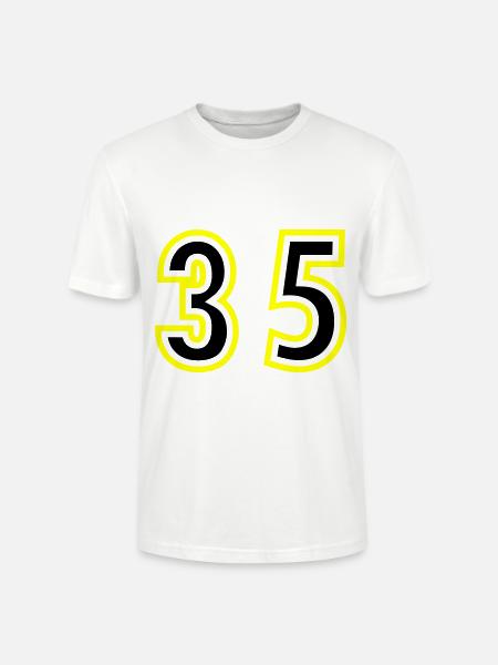 35 Number College - Stanley/Stella CRAFTER Unisex Organic T-Shirt - white