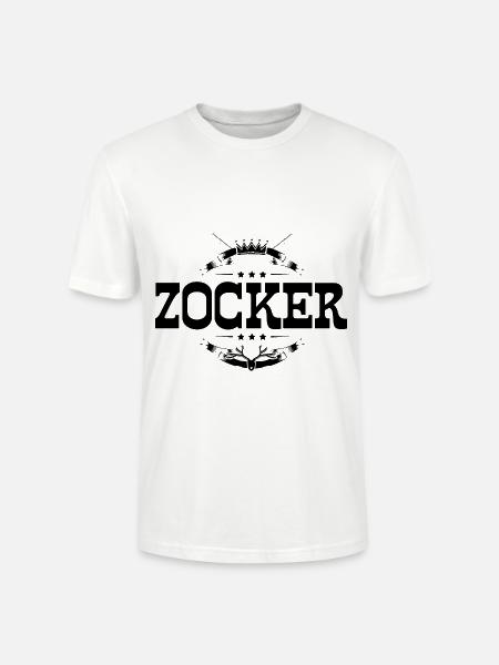 Zocker Gamer - Stanley/Stella Unisex Bio-T-Shirt CRAFTER - Weiß