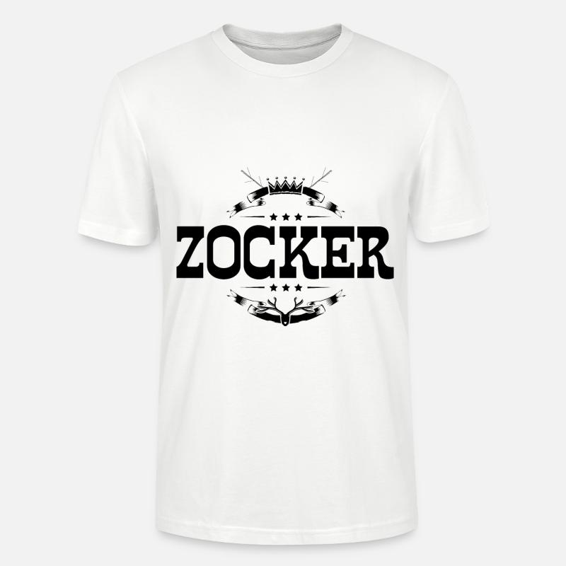Zocker Gamer - Stanley/Stella Unisex Bio-T-Shirt CRAFTER - Weiß