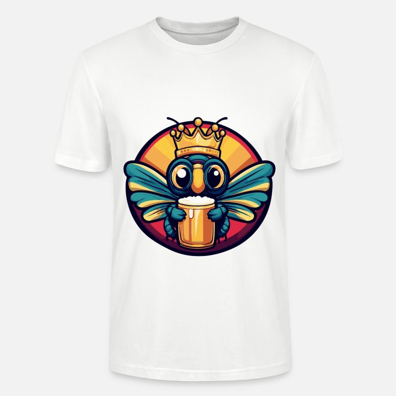 Libelle Bier Comic - Stanley/Stella Unisex Bio-T-Shirt CRAFTER - Weiß