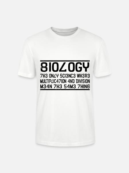 biology - Stanley/Stella CRAFTER Unisex Organic T-Shirt - white