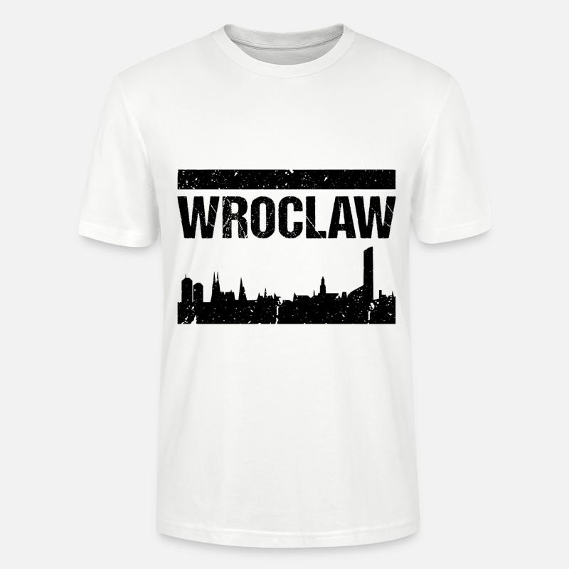Wroclaw Skyline - Stanley/Stella Unisex Bio-T-Shirt CRAFTER - Weiß