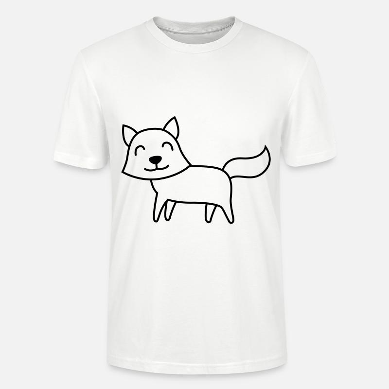 Fuchs Comic Tier - Stanley/Stella Unisex Bio-T-Shirt CRAFTER - Weiß