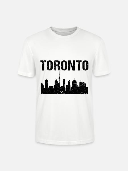 Toronto Skyline - Stanley/Stella CRAFTER Unisex Organic T-Shirt - white