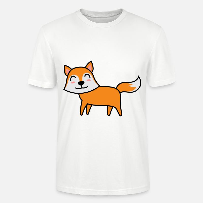 Fuchs Comic Tier - Stanley/Stella Unisex Bio-T-Shirt CRAFTER - Weiß