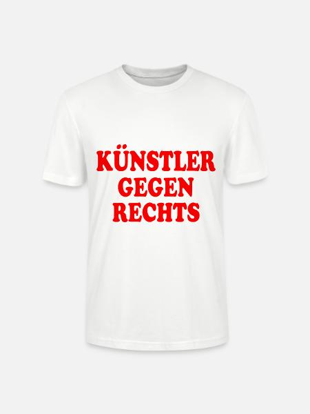 Künstler gegen rechts - Stanley/Stella Unisex Bio-T-Shirt CRAFTER - Weiß