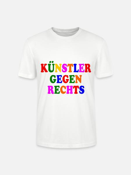 Künstler gegen rechts - Stanley/Stella Unisex Bio-T-Shirt CRAFTER - Weiß