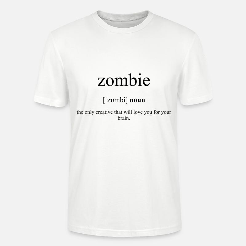 Zombie Definition Dictionary - Stanley/Stella Unisex Bio-T-Shirt CRAFTER - Weiß