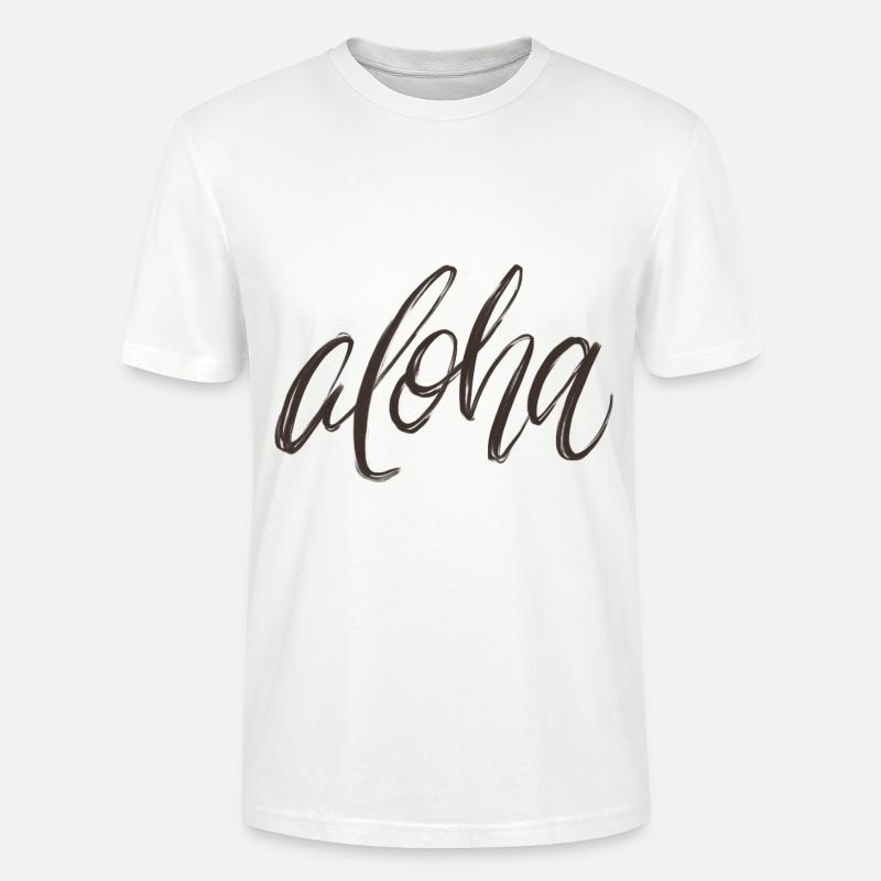 Aloha Proverbe - T-shirt bio CRAFTER Stanley Stella Unisexe - blanc