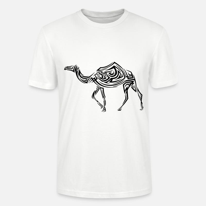 Kamel Tribal Tattoo - Stanley/Stella Unisex Bio-T-Shirt CRAFTER - Weiß
