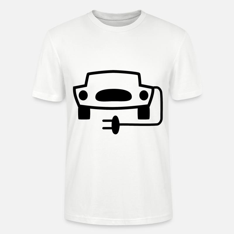 Die E-Autos kommen - Stanley/Stella Unisex Bio-T-Shirt CRAFTER - Weiß