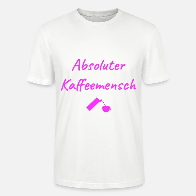 Kaffee Kaffeeliebhaber Kaffeemensch - Stanley/Stella Unisex Bio-T-Shirt CRAFTER - Weiß