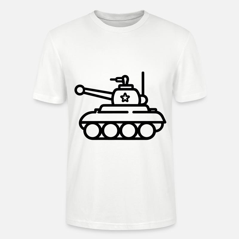 Panzer - Stanley/Stella Unisex Bio-T-Shirt CRAFTER - Weiß