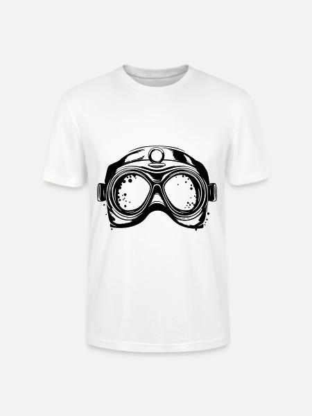Goggles Diving Scuba Symbol - Stanley/Stella CRAFTER Unisex Organic T-Shirt - white