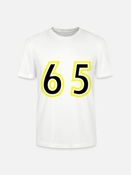 65 Number College - Stanley/Stella CRAFTER Unisex Organic T-Shirt - white