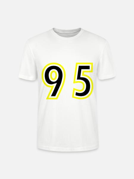95 Number College - Stanley/Stella CRAFTER Unisex Organic T-Shirt - white