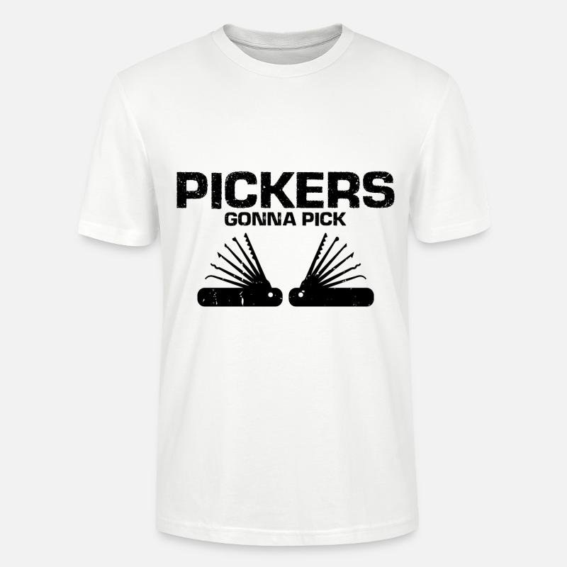 Lockpicking Lock Picking Aufsperrdienst Designs - Stanley/Stella Unisex Bio-T-Shirt CRAFTER - Weiß