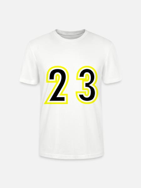 23 Number College - Stanley/Stella CRAFTER Unisex Organic T-Shirt - white