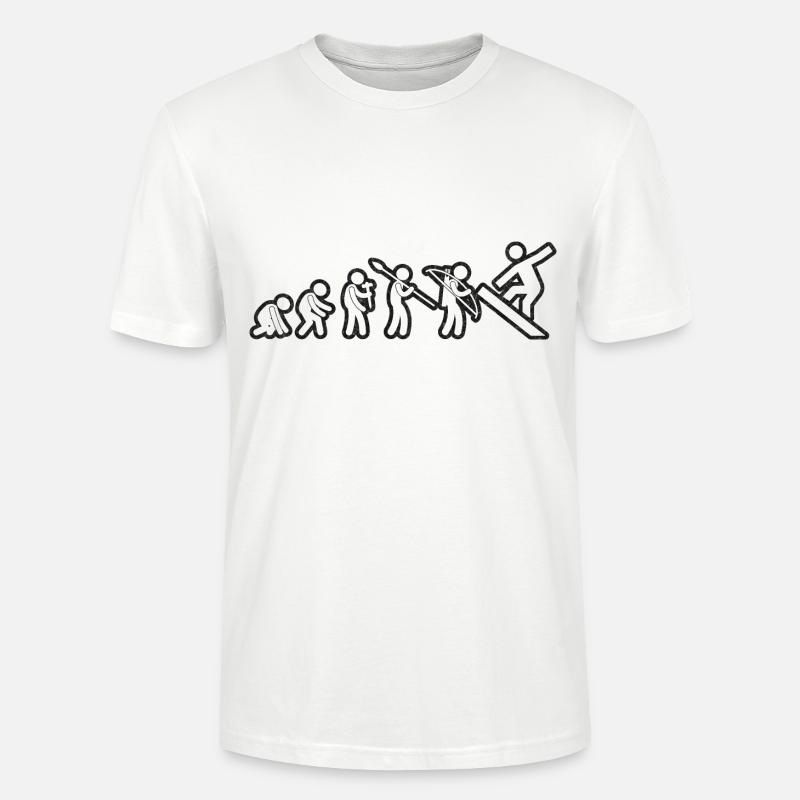 Evolution Snowboard Blanc Grunge - T-shirt bio CRAFTER Stanley Stella Unisexe - blanc