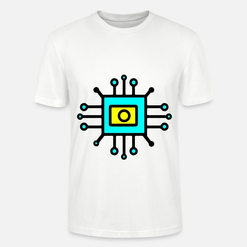 Chip Digital Computer Sensor - Stanley/Stella Unisex Bio-T-Shirt CRAFTER - Weiß