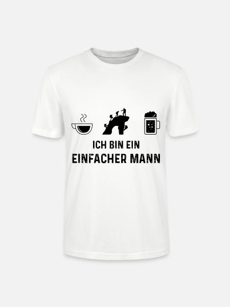 Ich bin ein Einfacher Mann - - Stanley/Stella Unisex Bio-T-Shirt CRAFTER - Weiß