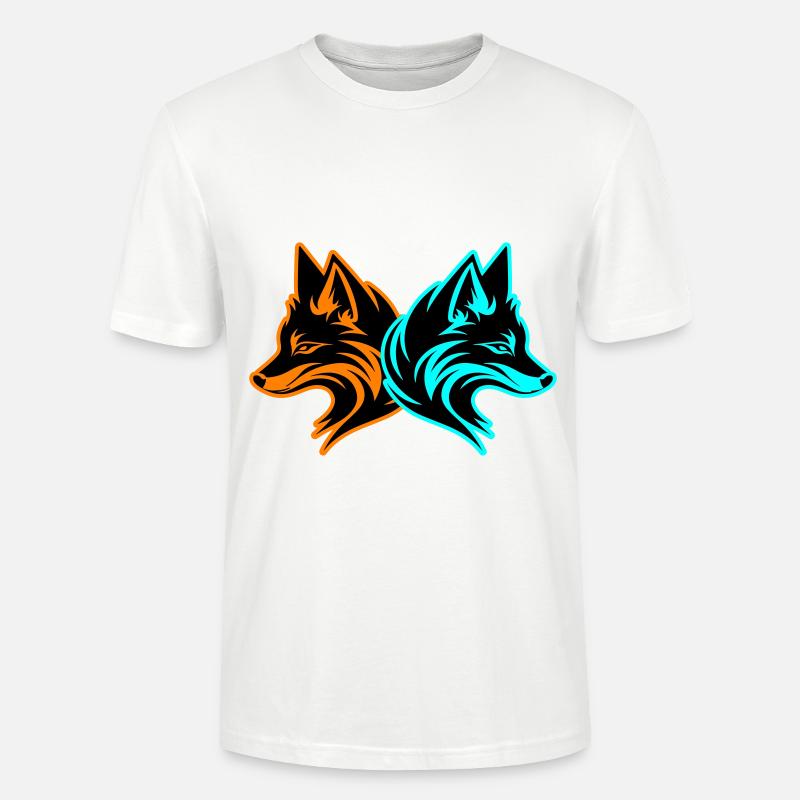 Fuchs Tier - Stanley/Stella Unisex Bio-T-Shirt CRAFTER - Weiß