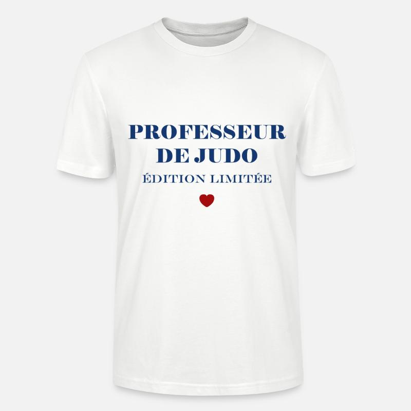 Professeur de judo - T-shirt bio CRAFTER Stanley Stella Unisexe - blanc