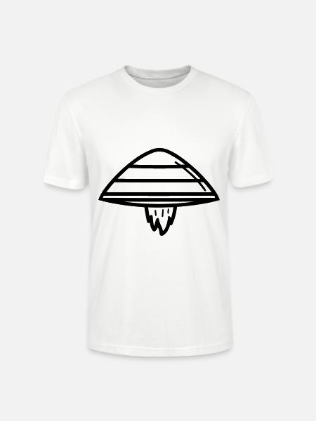 flying saucer - Stanley/Stella CRAFTER Unisex Organic T-Shirt - white