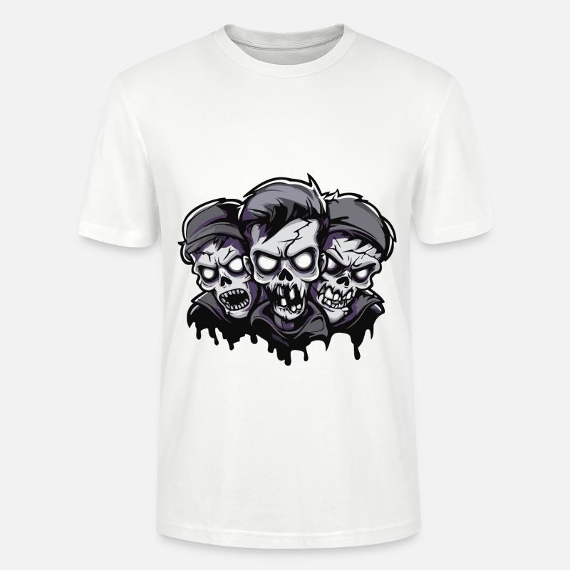 Zombies Halloween Team - Stanley/Stella Unisex Bio-T-Shirt CRAFTER - Weiß