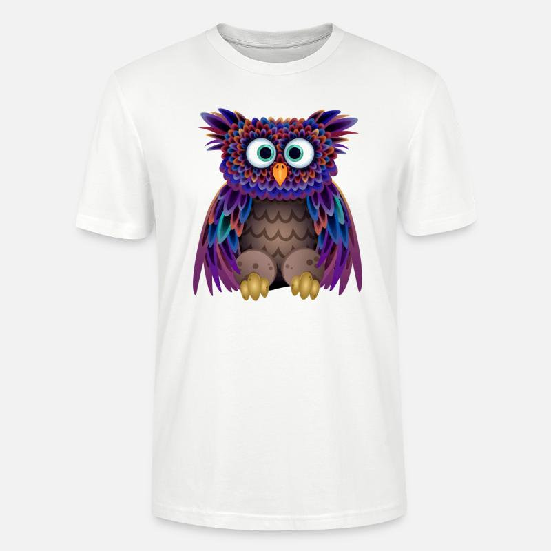Die bunte Eule - Stanley/Stella Unisex Bio-T-Shirt CRAFTER - Weiß