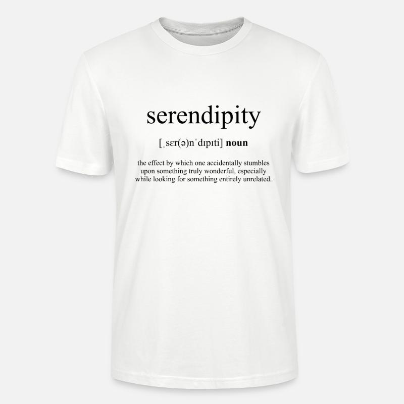 Serendipity (Entdeckung) Definition Dictionary - Stanley/Stella Unisex Bio-T-Shirt CRAFTER - Weiß