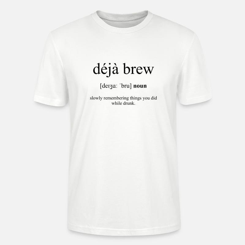 Déjà Brew (Déjà-vu/...) Definition Dictionary - Stanley/Stella Unisex Bio-T-Shirt CRAFTER - Weiß