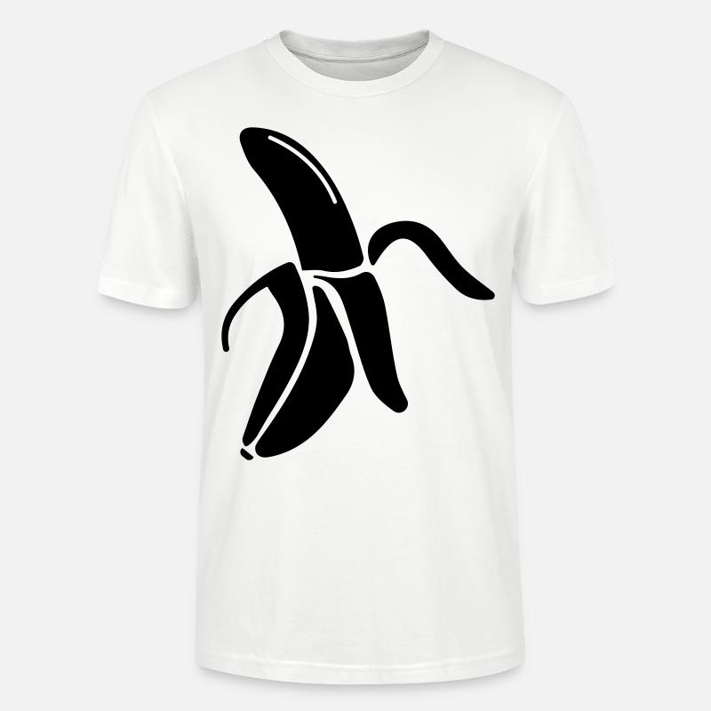 Banane Icon - Stanley/Stella Unisex Bio-T-Shirt CRAFTER - Weiß