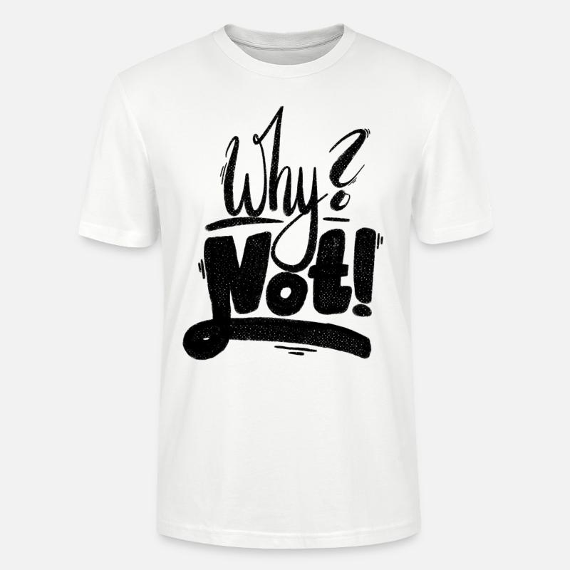 Pourquoi pas le point d’exclamation - T-shirt bio CRAFTER Stanley Stella Unisexe - blanc