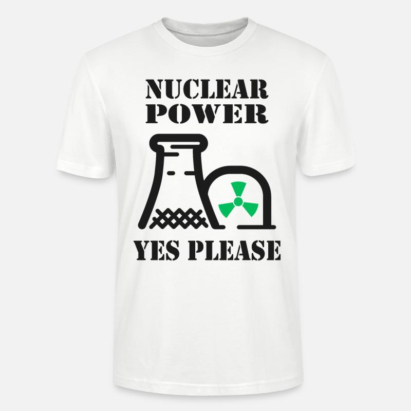 Atomkraft, Ja bitte, Kernenergie - Stanley/Stella Unisex Bio-T-Shirt CRAFTER - Weiß