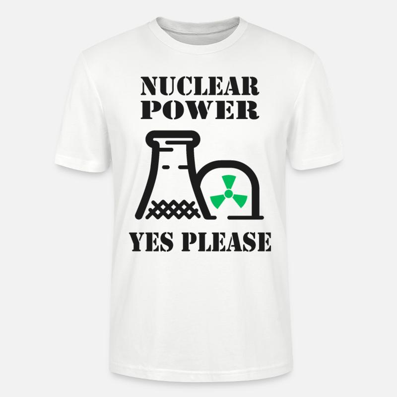 Atomkraft, Ja bitte, Kernenergie - Stanley/Stella Unisex Bio-T-Shirt CRAFTER - Weiß
