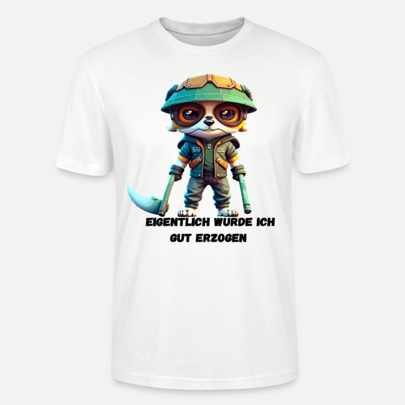 Unerwartet brav: Eigentlich gut erzogen? - Stanley/Stella Unisex Bio-T-Shirt CRAFTER - Weiß