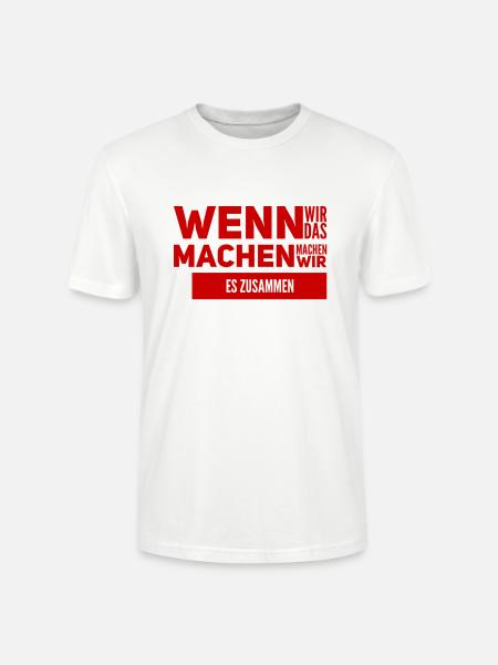 Zusammenhalt ist wichtig - Stanley/Stella Unisex Bio-T-Shirt CRAFTER - Weiß