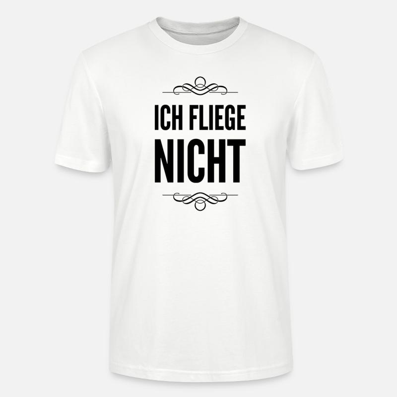 ich bin gegen das Fliegen - Stanley/Stella Unisex Bio-T-Shirt CRAFTER - Weiß