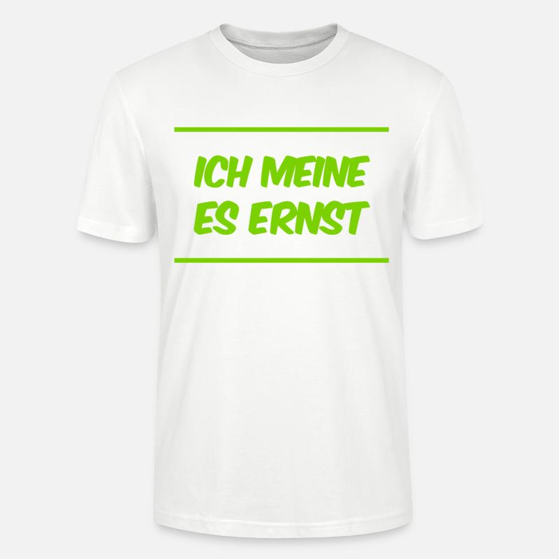 das ist mein voller Ernst - Stanley/Stella Unisex Bio-T-Shirt CRAFTER - Weiß