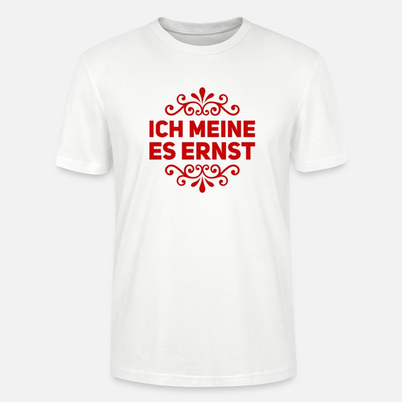 es wird ernst - Stanley/Stella Unisex Bio-T-Shirt CRAFTER - Weiß